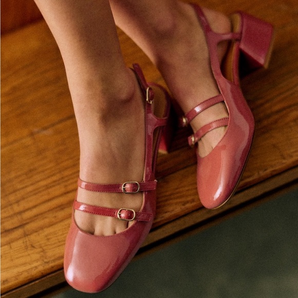 NWOT Sezane Paula Babies Heels - Picture 5 of 7